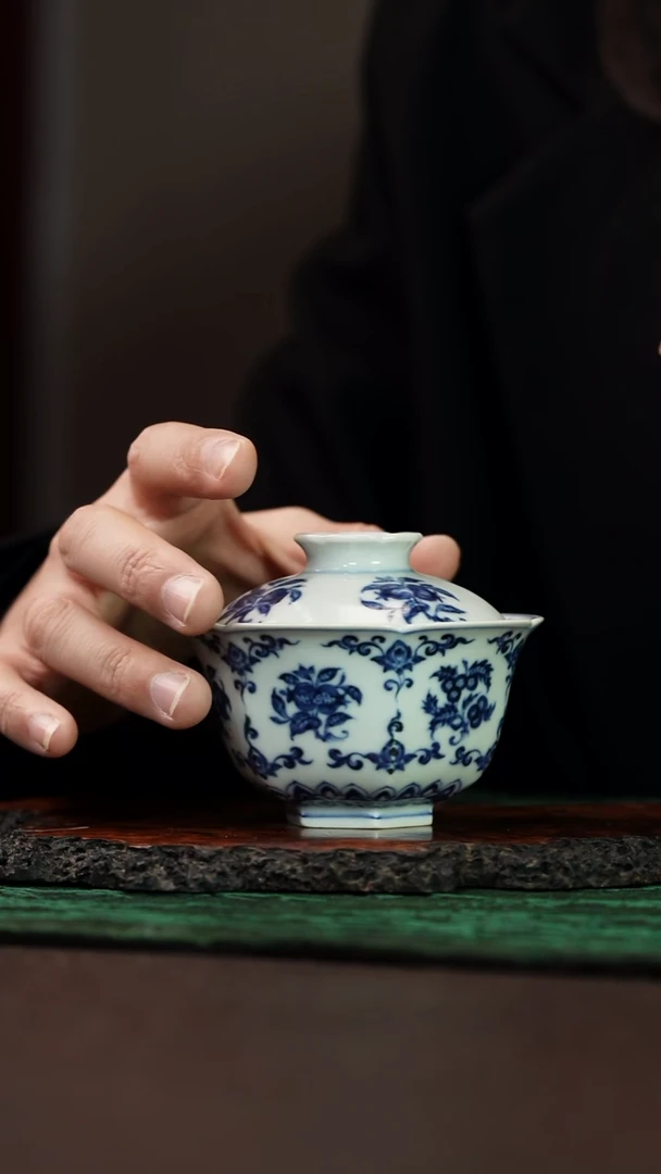 元煦和晓  瓜果八方盖碗