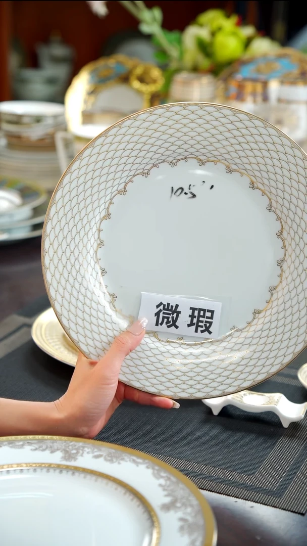 瓷片10.5英寸平盘  1个