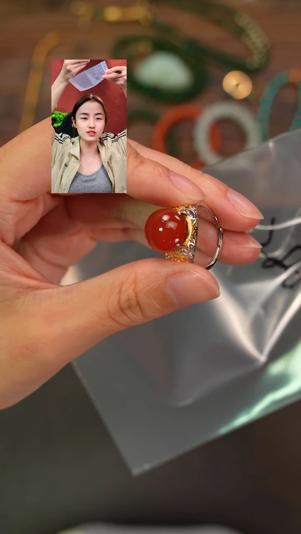 未镶嵌南红玛瑙戒指小*遇见匠心品质回血