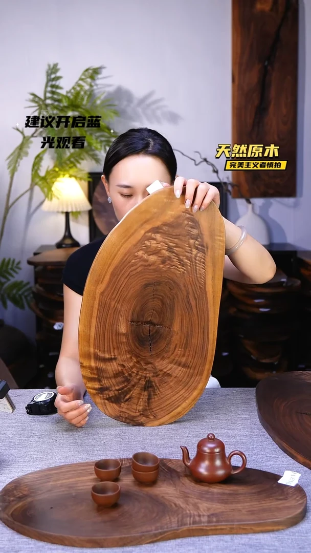 木北美黑胡桃原木.干裂疤结不属于商品质量问题完美主义者慎拍