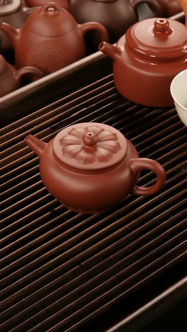紫砂公道杯T**r容天 红皮龙