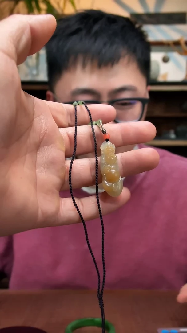 未镶嵌吊坠定制和田玉糖料财财吊坠CHG（竞）