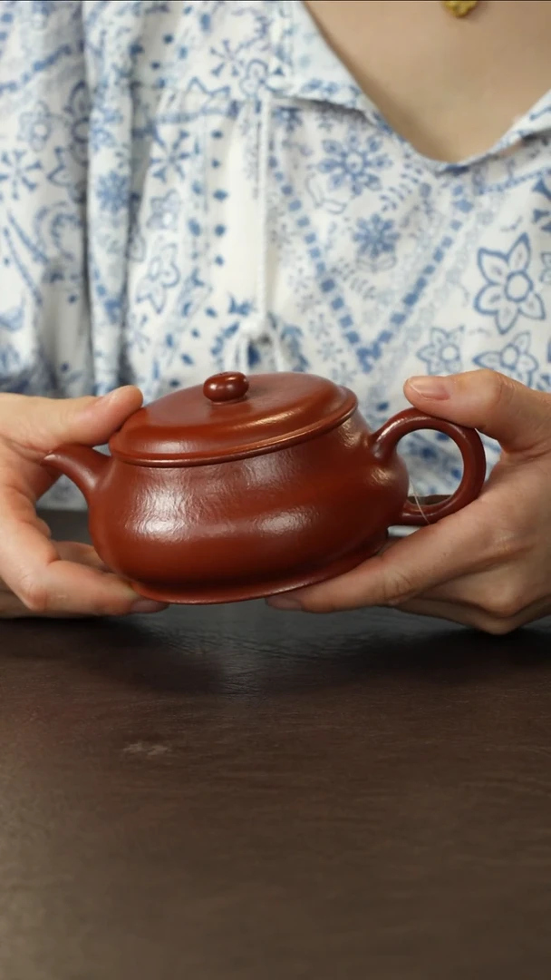 茶壶紫砂马方远大红袍明炉200cc