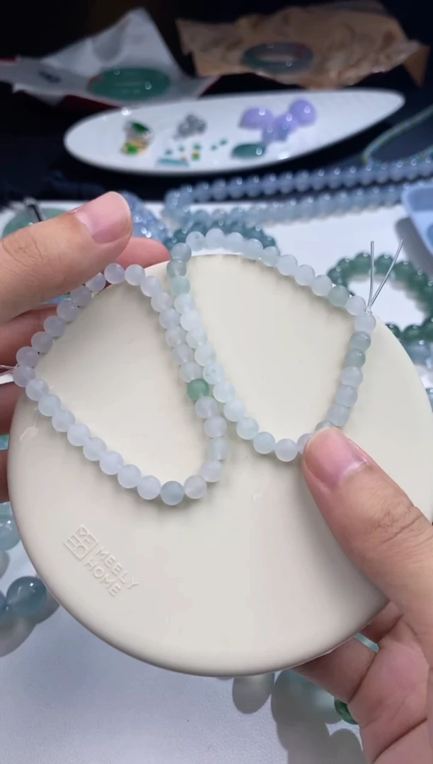定制翡翠未镶嵌手串毛货多样性发货发其一