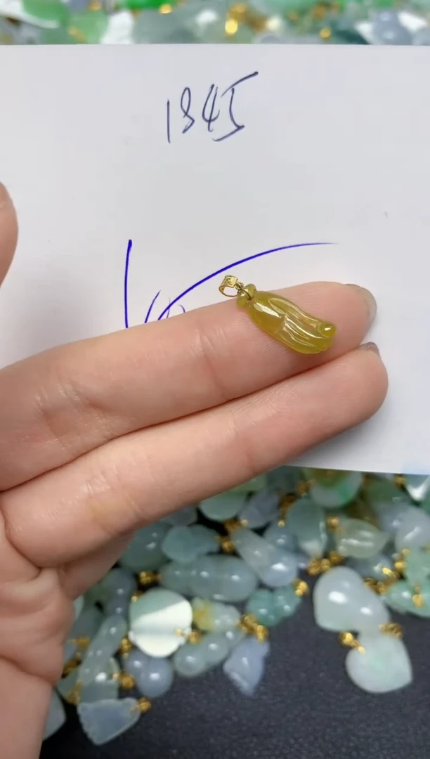 【闪购商品】翡翠颈饰18K金镶嵌 天然翡翠A货