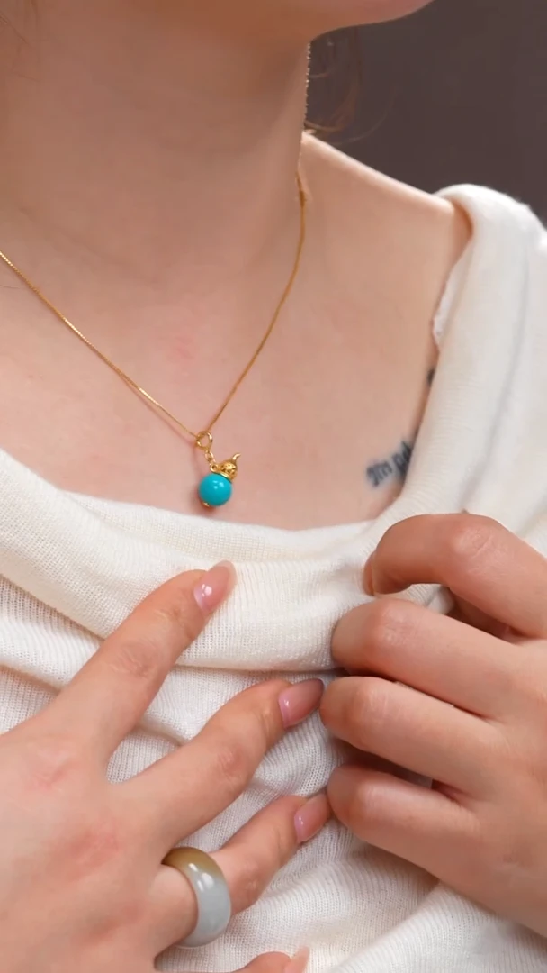 未镶嵌绿松石颈饰多样性发货