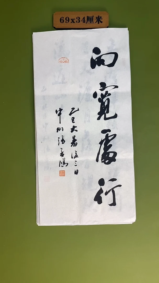 书法书法 张若鸿 尺寸69cm*34cm