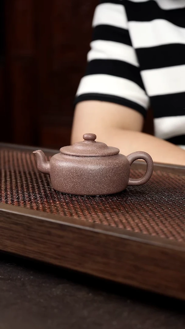 茶壶紫砂桃花泥蓄帽