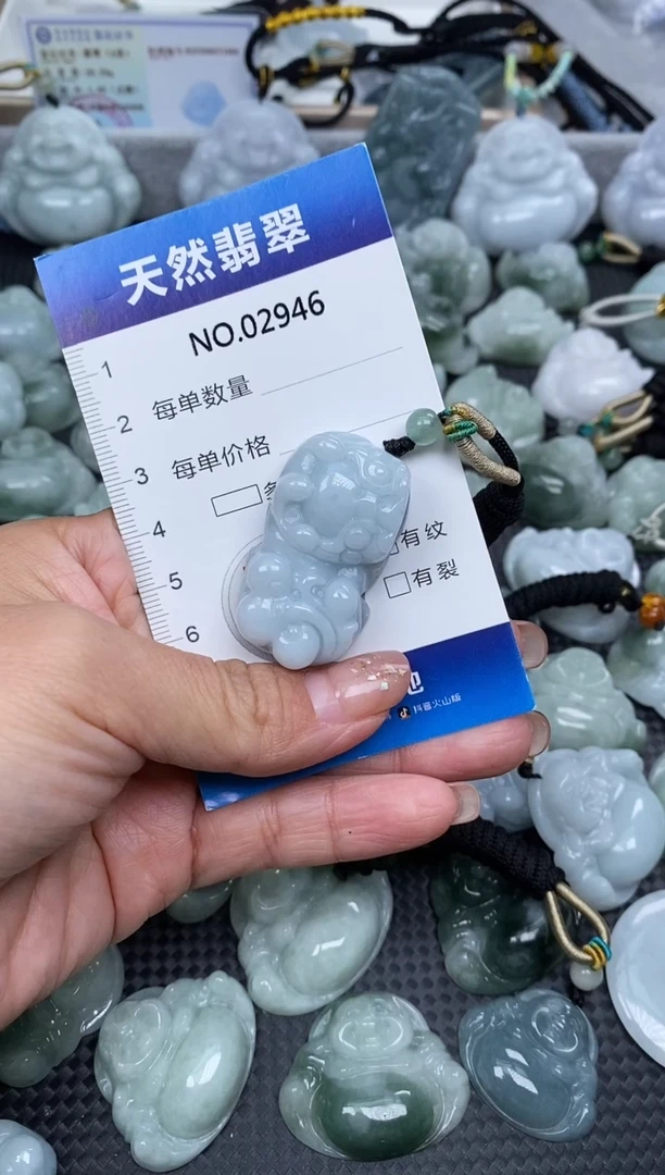 颈饰未镶嵌翡翠纯天然A货翡翠2946