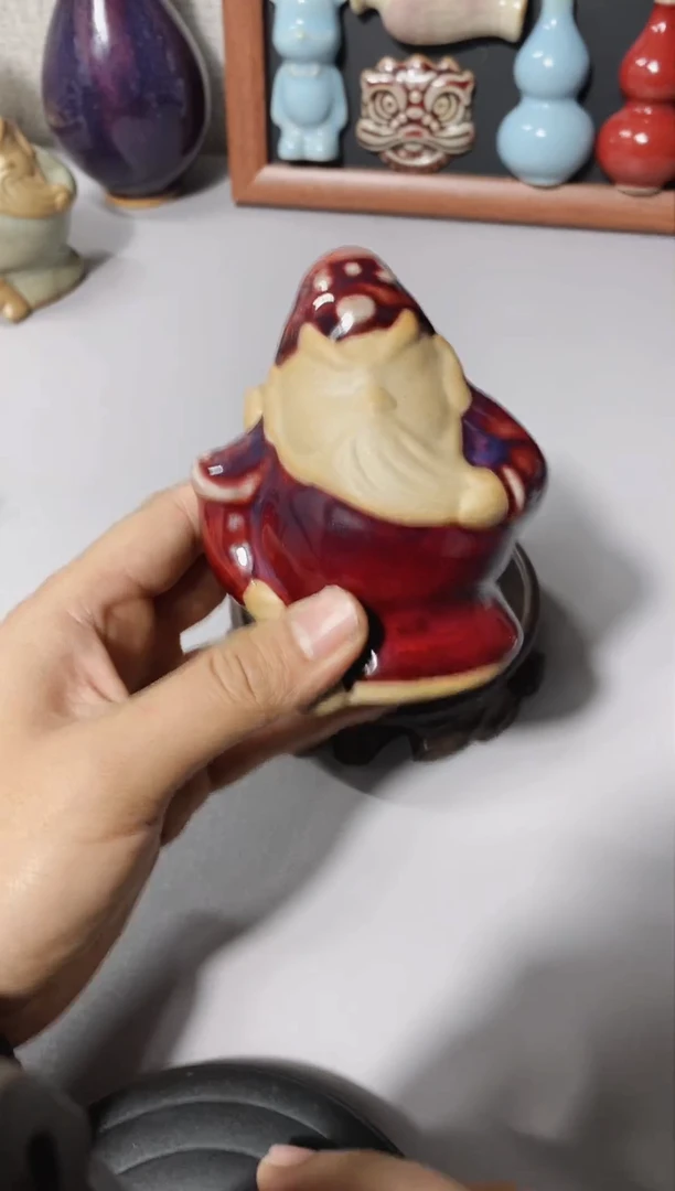 手工艺品钧瓷关公