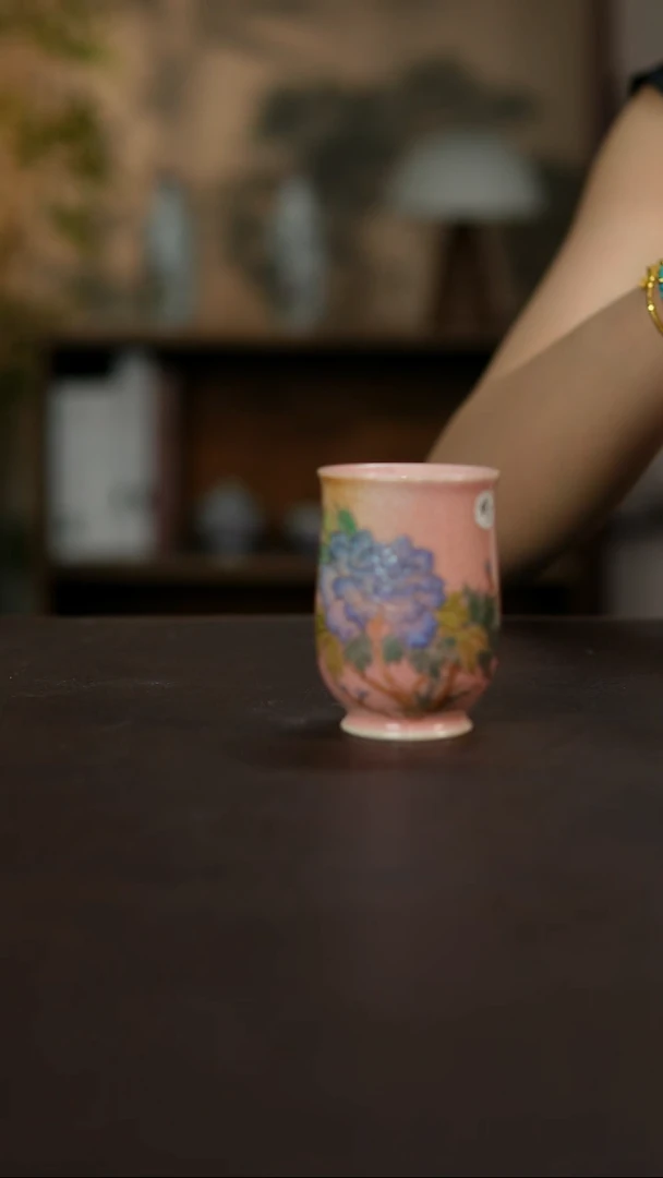 杯景德镇陶瓷杯碗柴烧多人