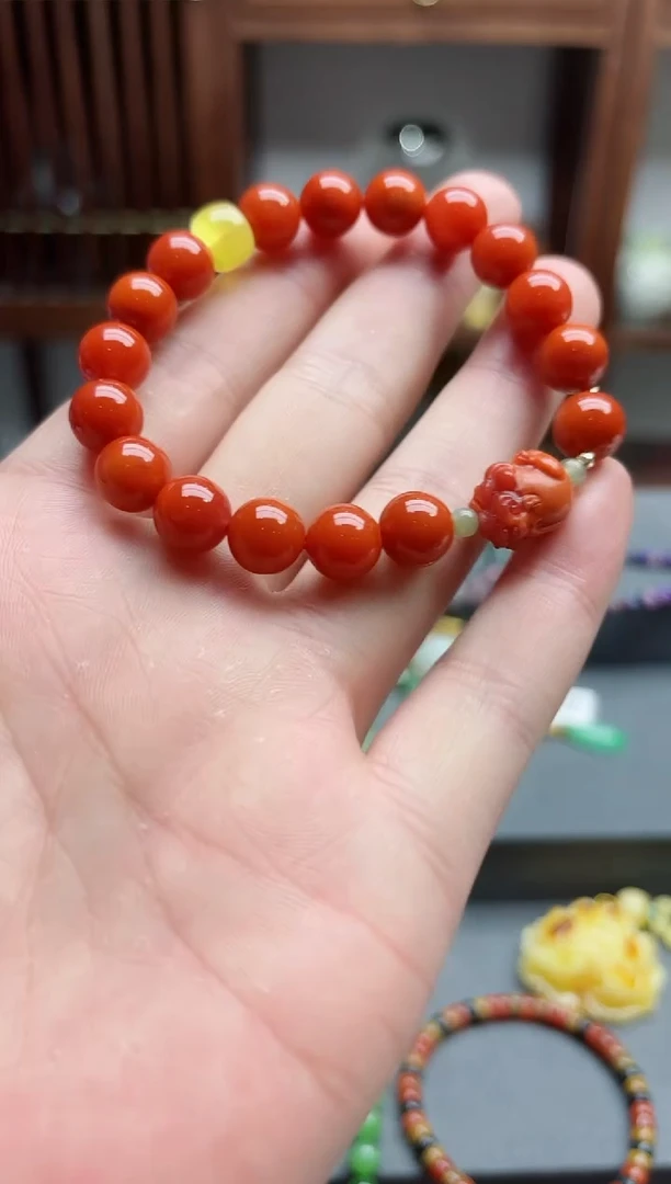 【闪购商品】南红玛瑙手串未镶嵌南红手串*1 JMC