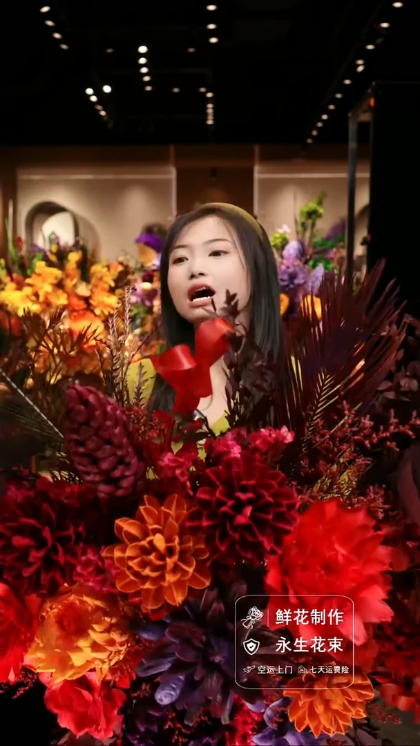 手工艺品琉璃手工花器花束空运包邮送货上门-以图片为准