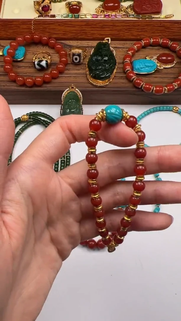 未镶嵌手串手串南红玛瑙江*～手串手串