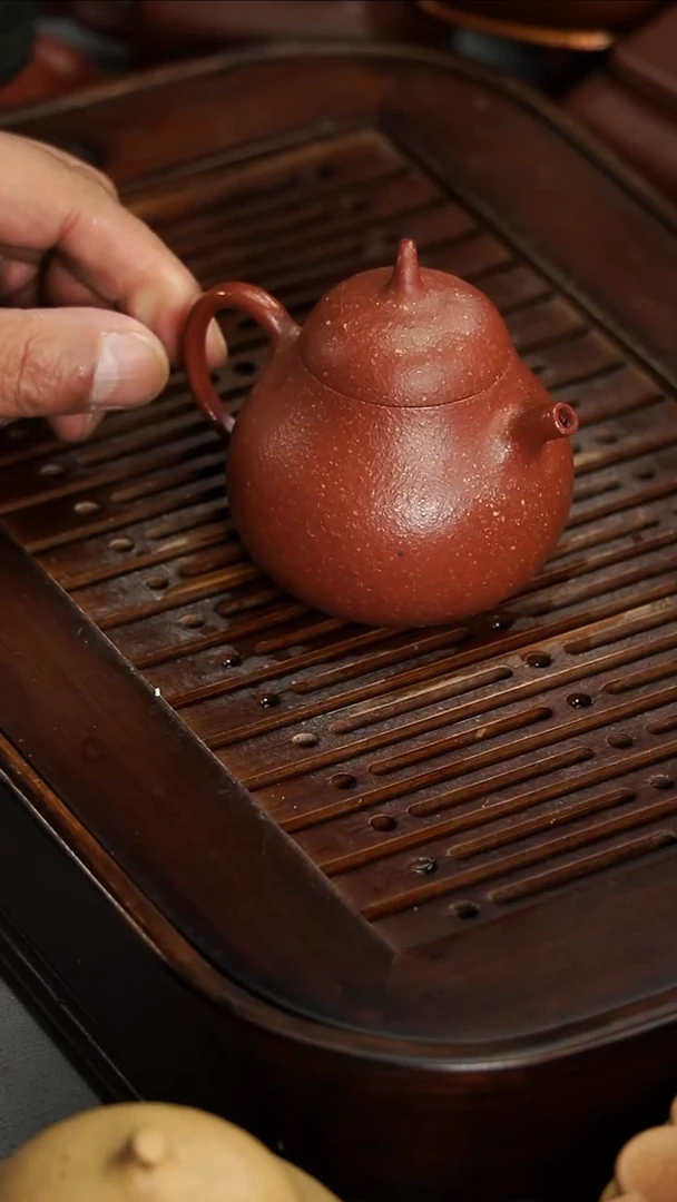 茶壶紫砂宜兴紫砂粗砂降坡150毫升高梨