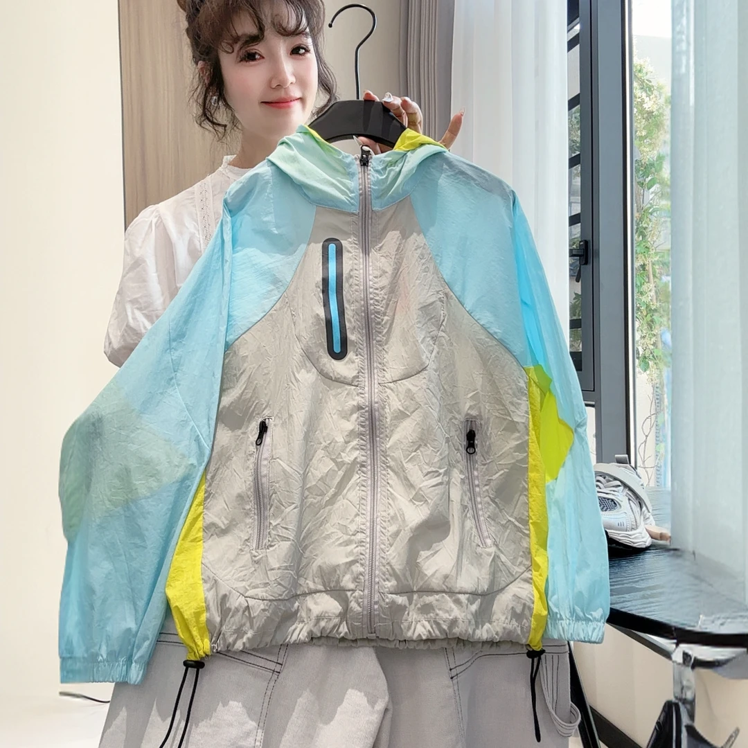 男童轻薄防晒衣2025夏装新款中大童薄款透气儿童夏季戴帽沿皮肤衣