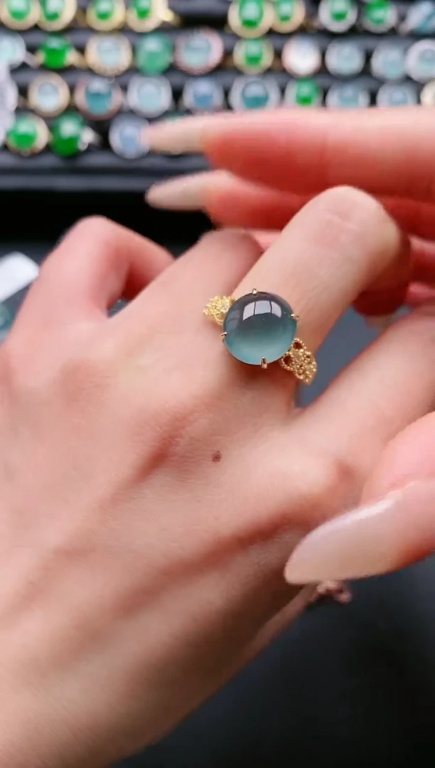 【闪购商品】翡翠戒指银S925镶嵌11111