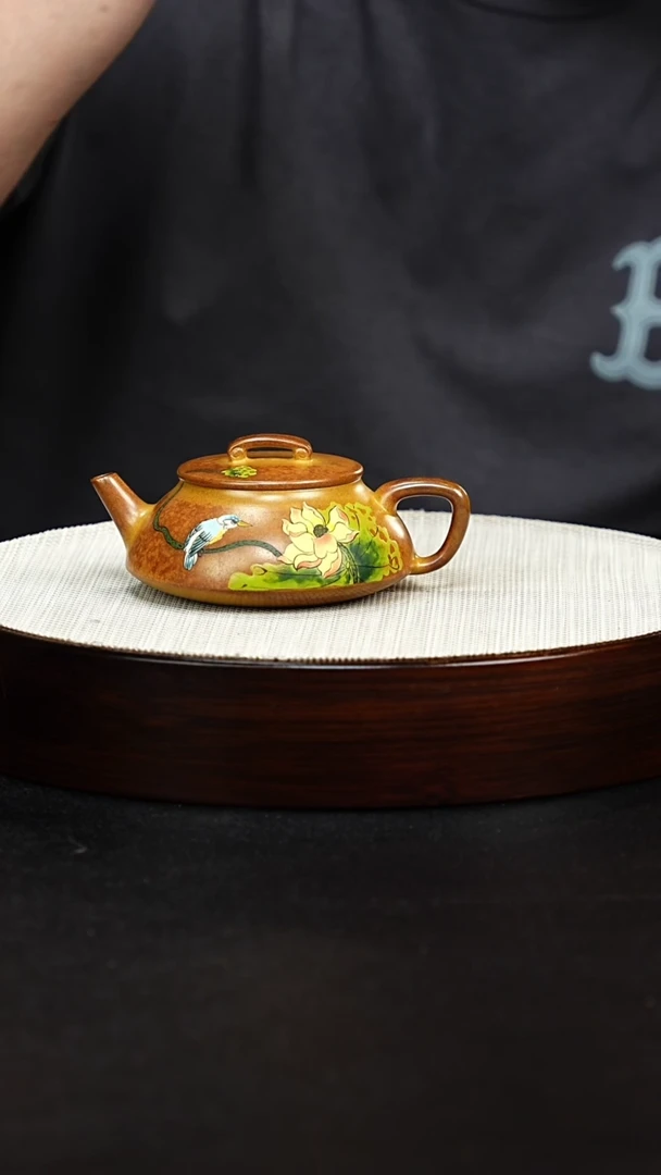 茶壶紫砂扁玉扁玉