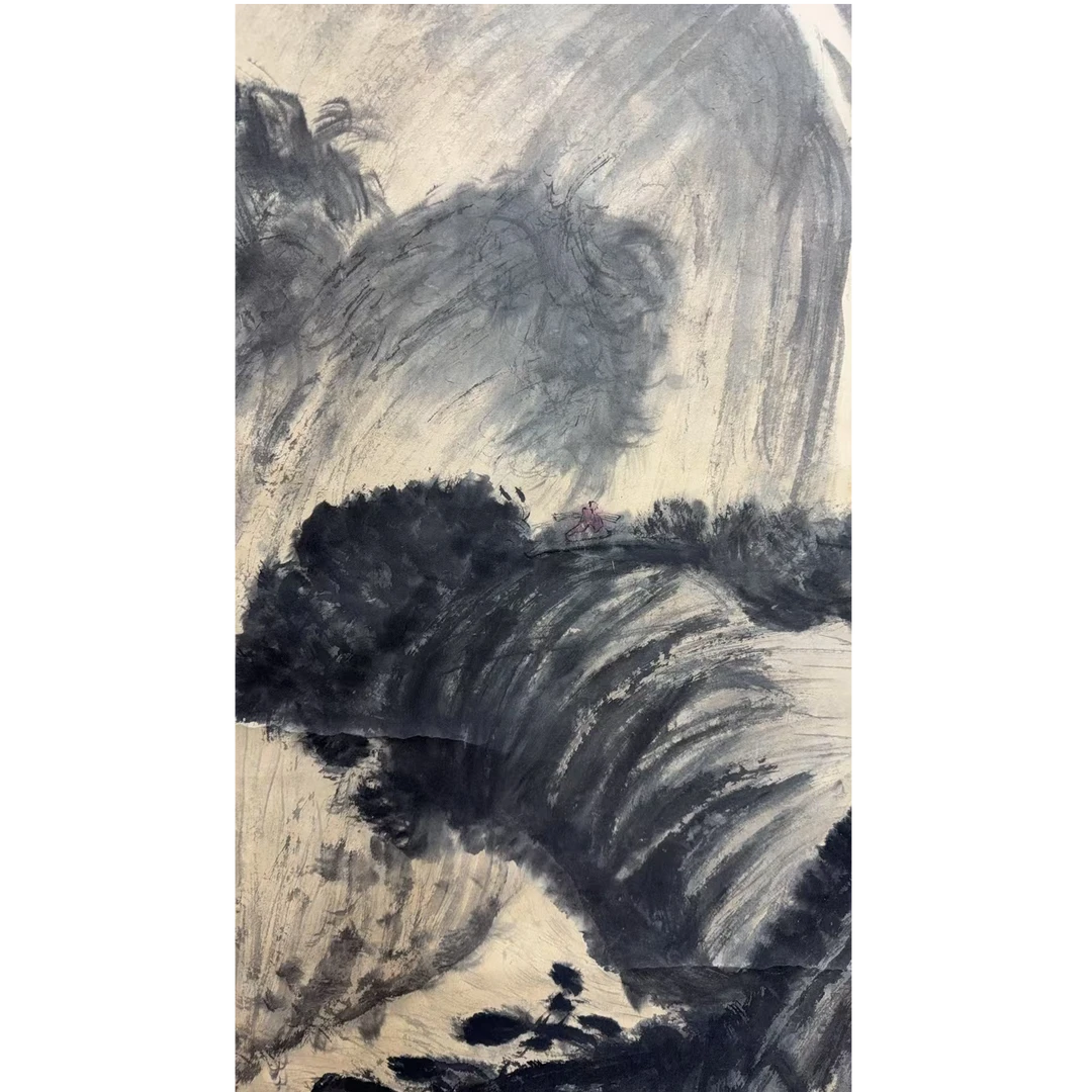 傅老款 山水立轴 105 98 9.26平尺