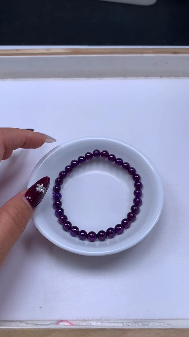 未镶嵌散珠红宝石E61 紫宝石6mm2个7.8元