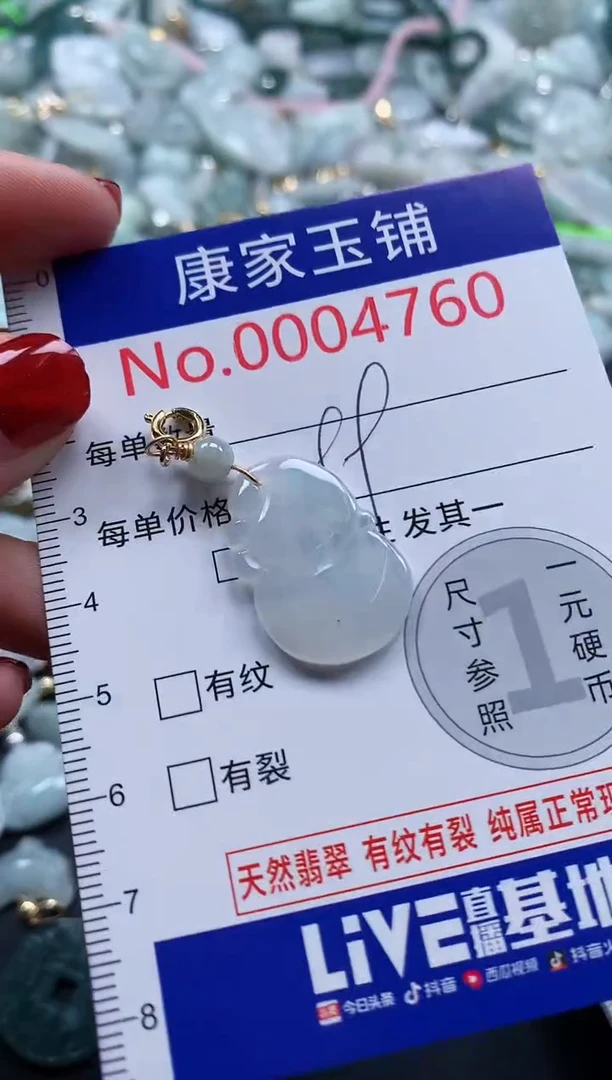 翡翠未镶嵌吊坠(不含链)4760