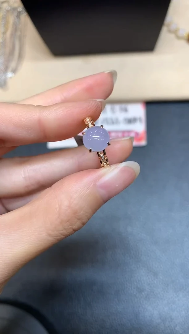 【闪购商品】翡翠戒指18K金镶嵌【无鉴赏期