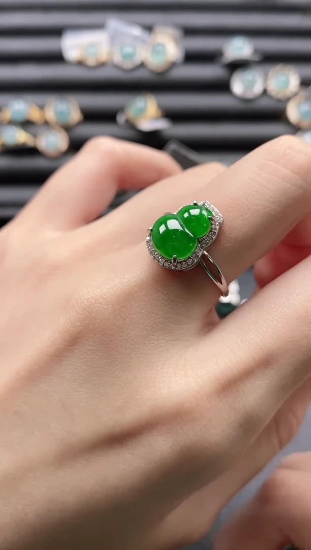 【闪购商品】翡翠戒指银S925镶嵌11111