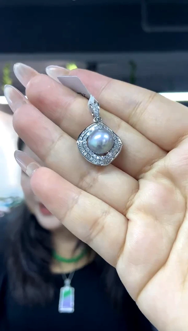 未镶嵌吊坠海水珍珠多样性发其一颜色微差