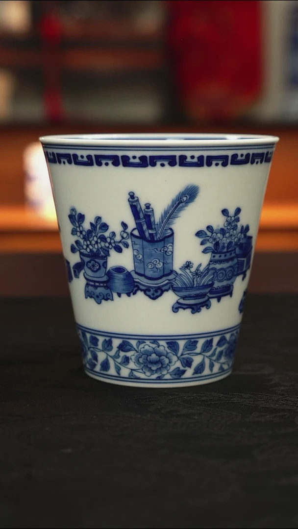 黄振匠造博古可乐杯