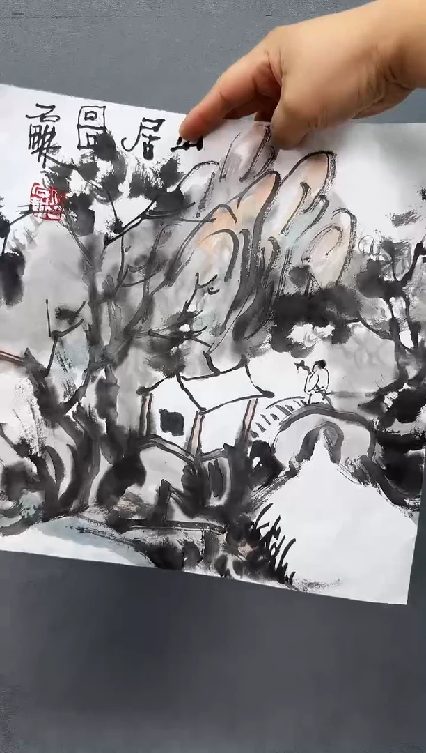 国画大*一画庐杜大江书画作品