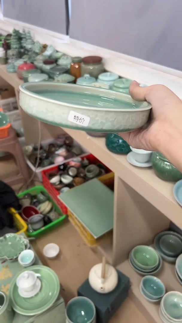 龙泉云间青瓷小米茶器