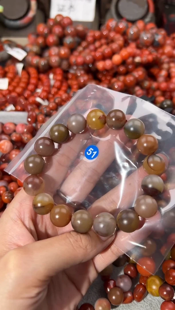未镶嵌手串南红玛瑙13+