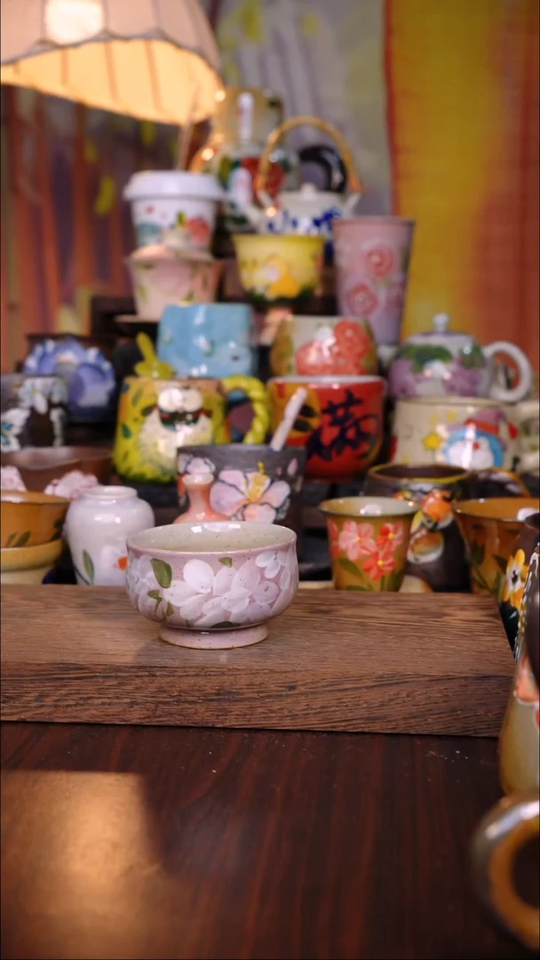 杯子陶泥垚手作 景德镇手工手绘陶瓷器物