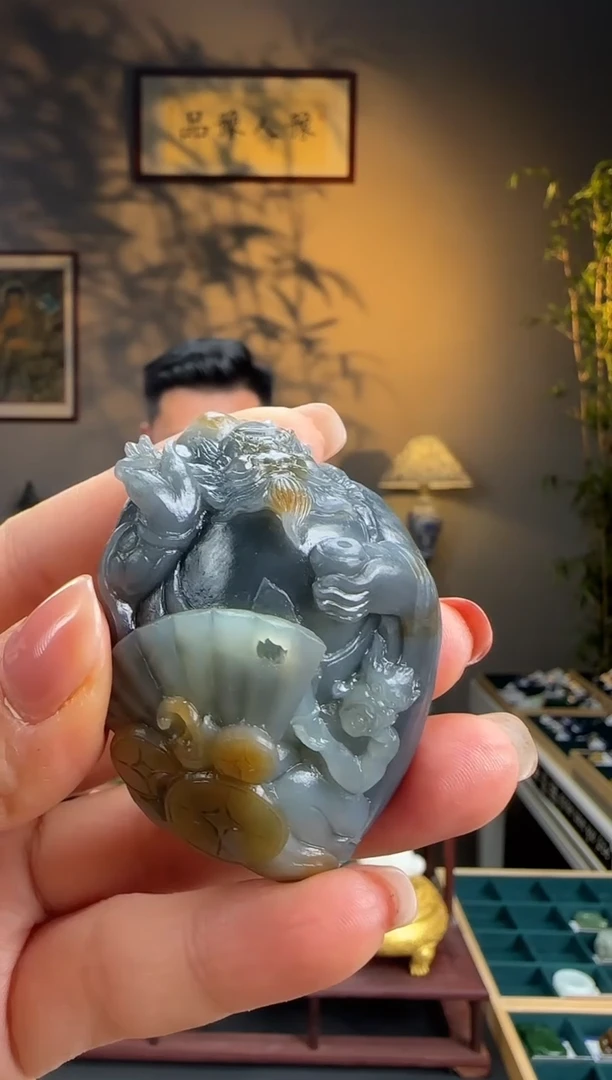 未镶嵌和田玉挂件p66钟馗