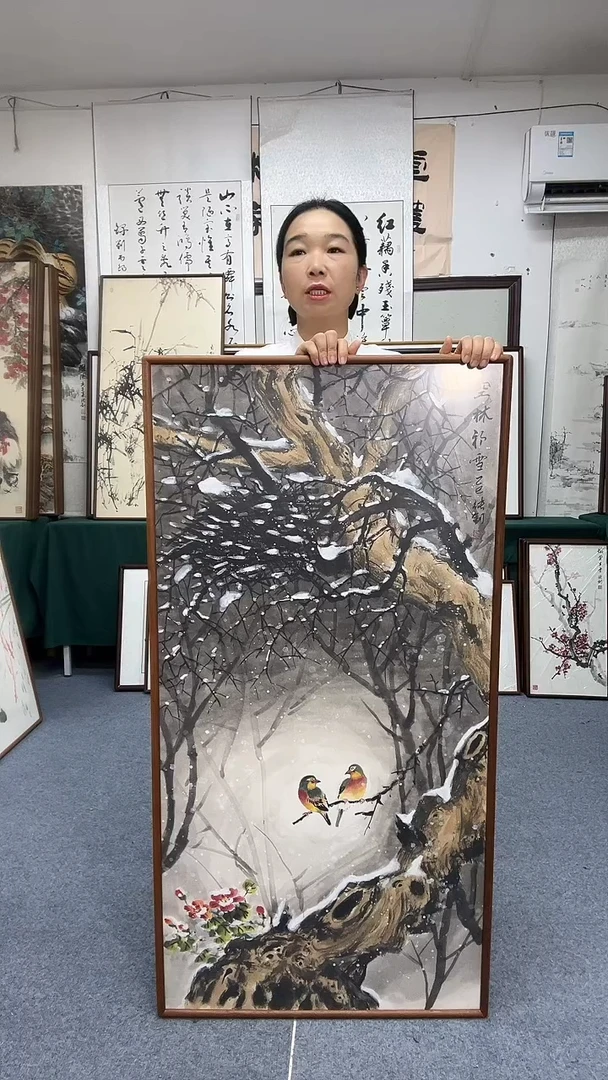国画62*122实木画框京东包邮手绘