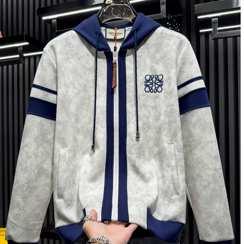 SOHEBENAHT/锡芝班拿高端扎染连帽开衫外套春秋潮牌轻奢长袖帽衫