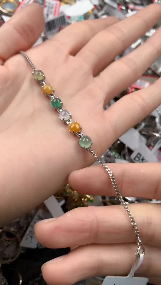 银S925镶嵌戒指翡翠222   2