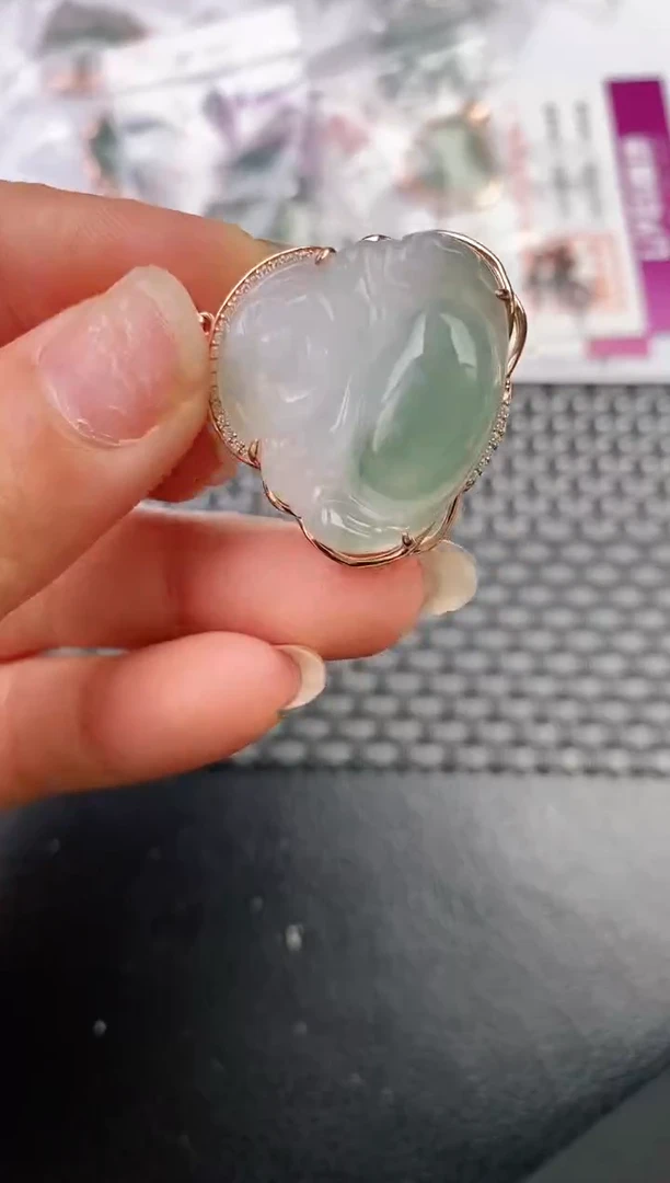 翡翠银S925镶嵌颈饰╰****l吊坠