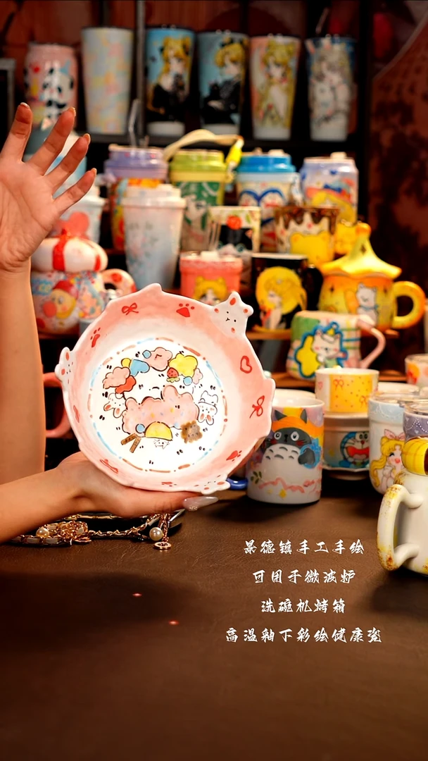 景德镇手工手绘杯杯
