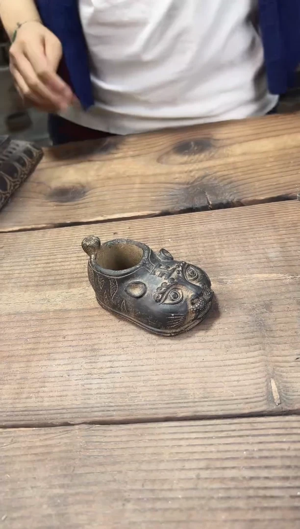 陶土【火山泥】虎头鞋