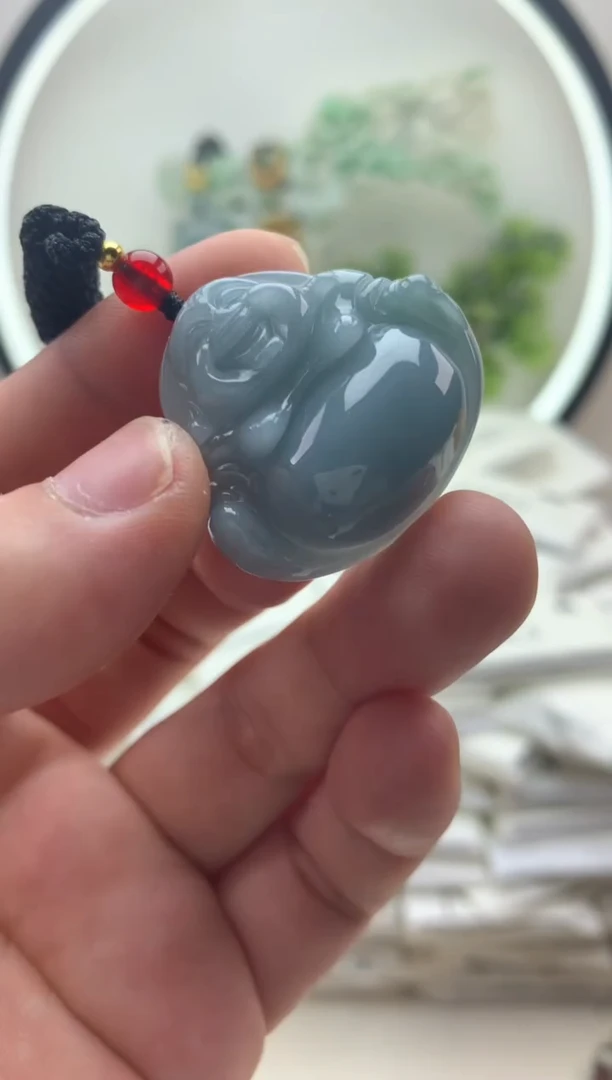 颈饰未镶嵌翡翠佛公1