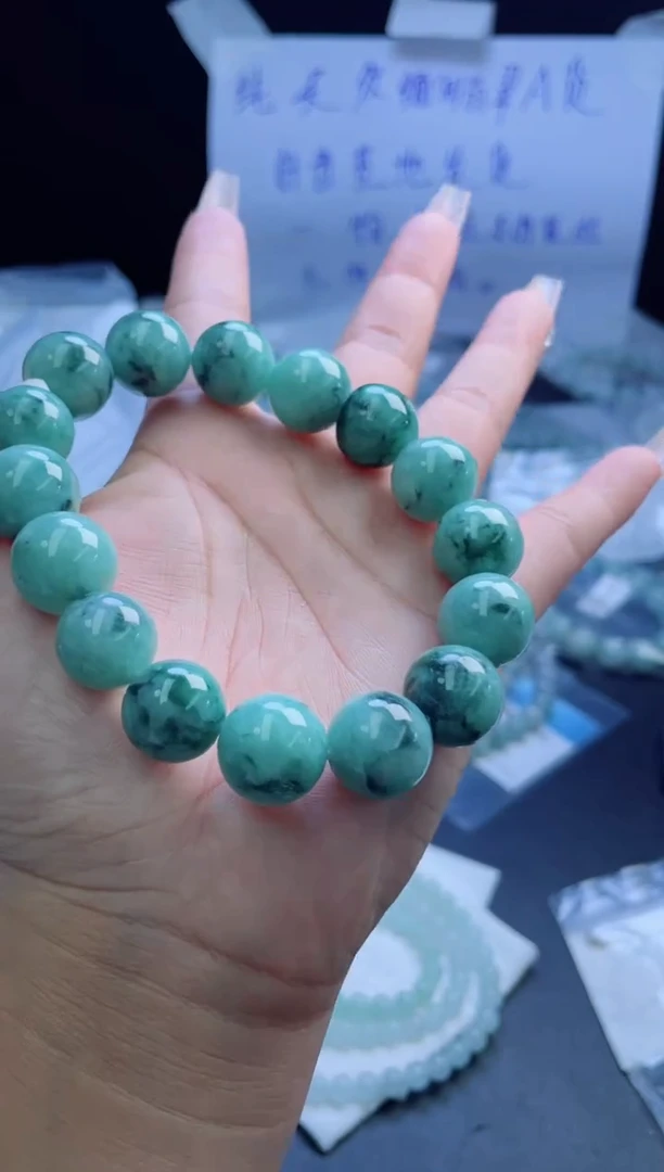 未镶嵌定制翡翠珠串