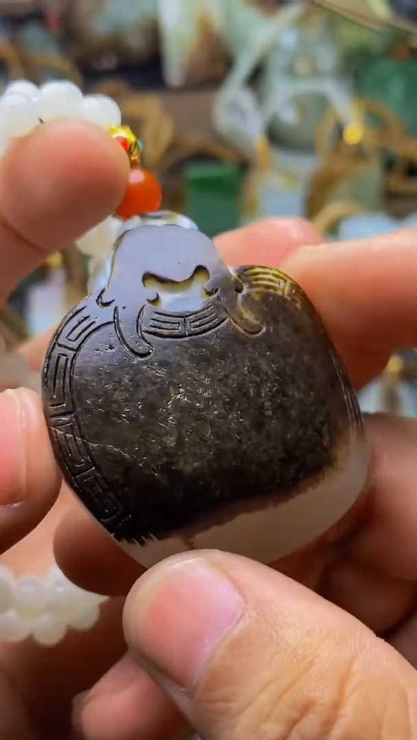 未镶嵌和田玉挂件欧*噶1