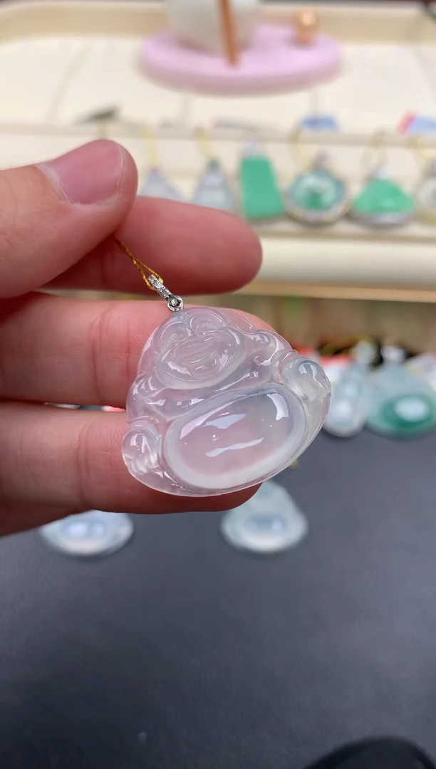 【闪购商品】翡翠颈饰18K金镶嵌A867