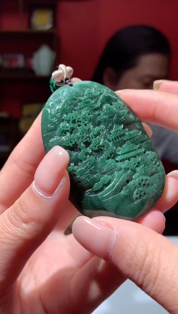 吊坠(不含链)未镶嵌翡翠天然翡翠A货76