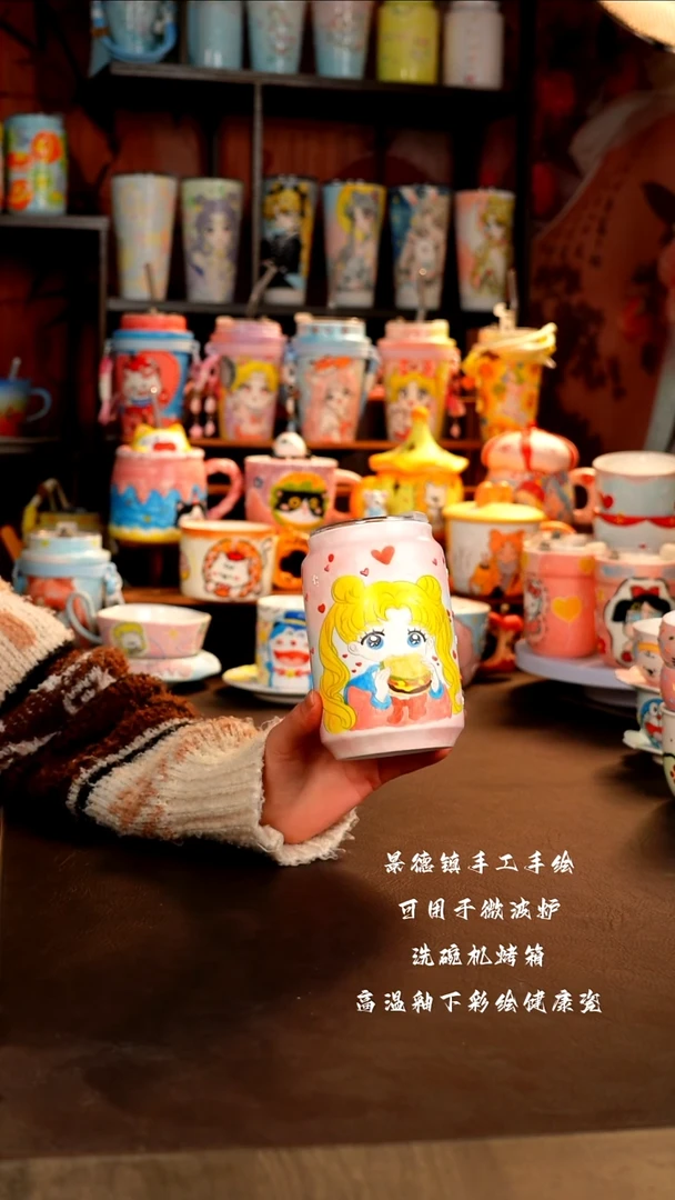 景德镇手工手绘杯杯