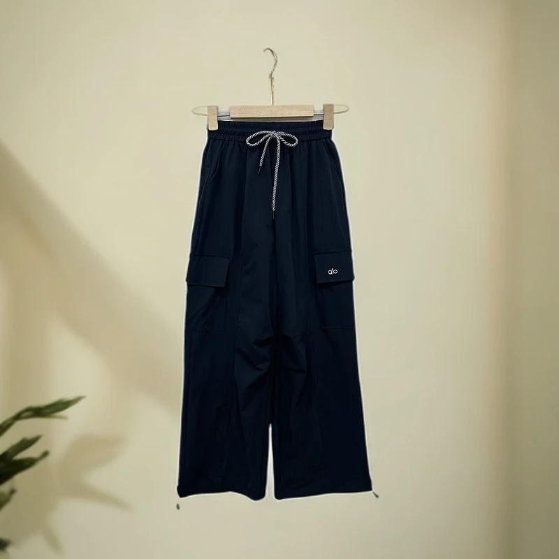 6313松紧腰工装裤女款时尚百搭简约显瘦工装裤