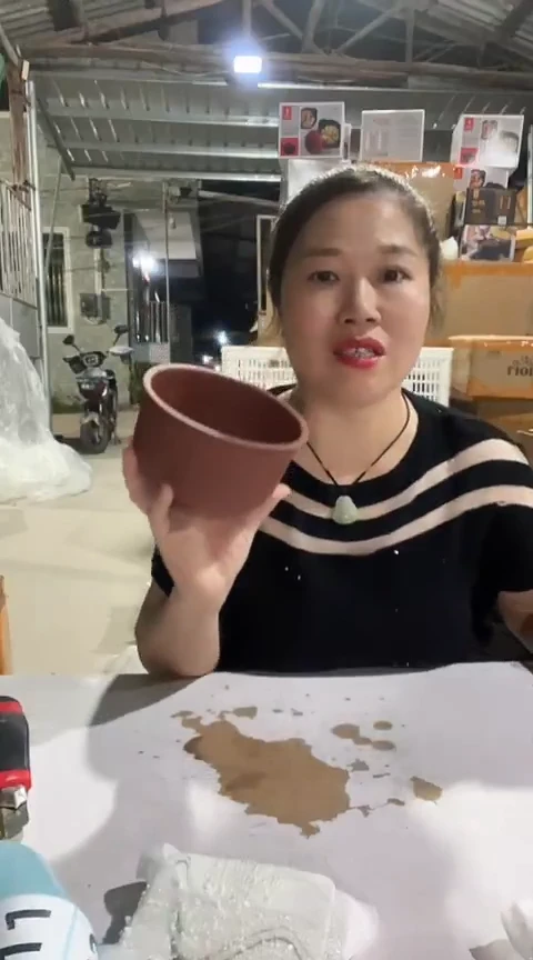 明显瑕疵口椭圆大紫砂内胆