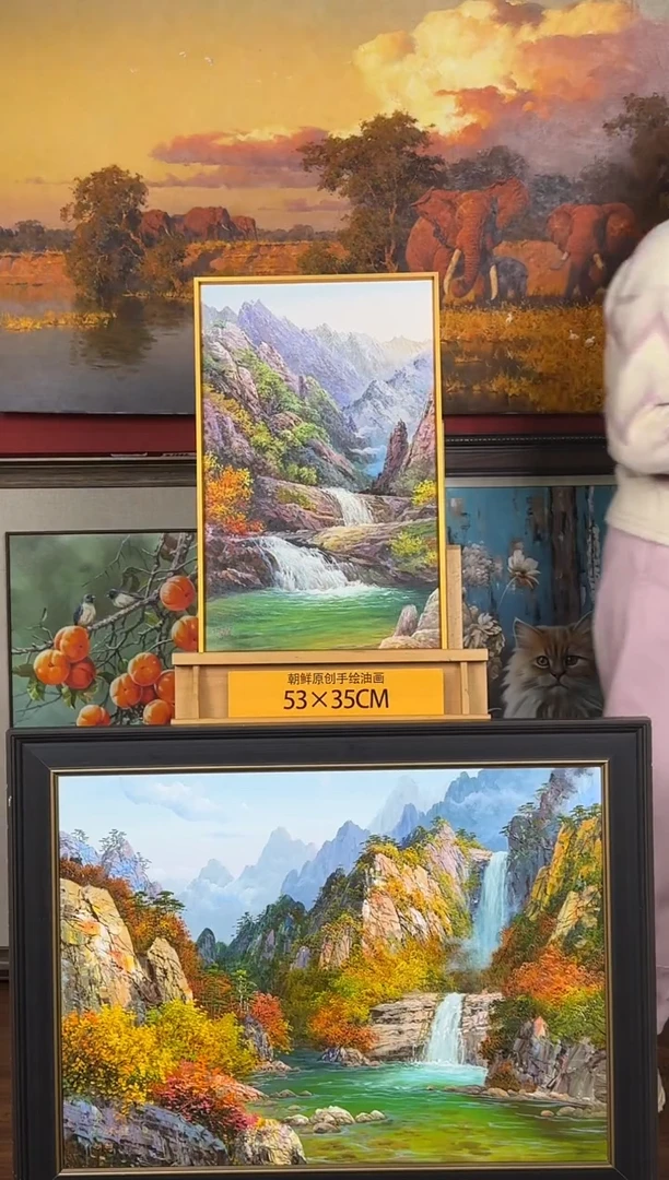 油画【77号】约53*35cm丨朝鲜原创纯手绘孤品油画丨顺丰包邮