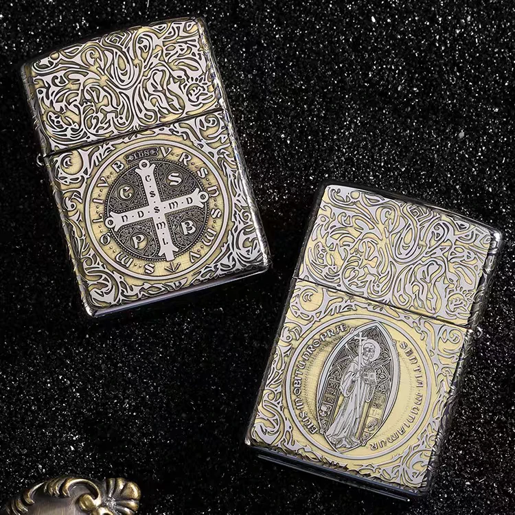 ZIPPO/之宝打火机-常规金冰双色康斯坦丁-牧师经典【俊昊】DYJ1